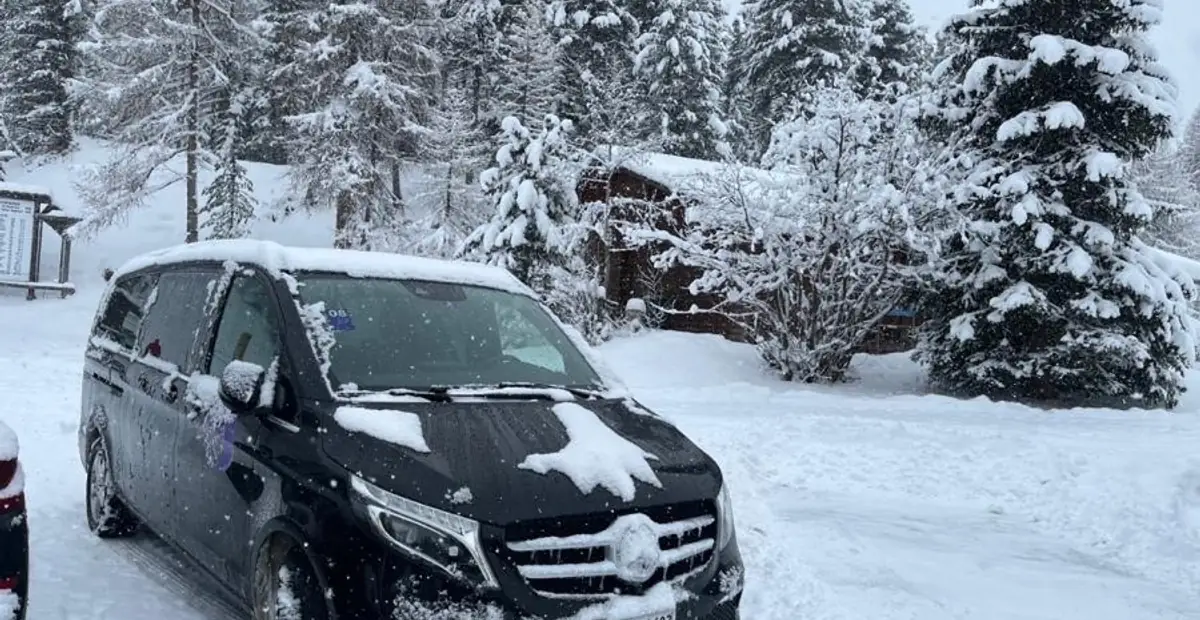 Mercedes-Benz V-Klasse im Schnee